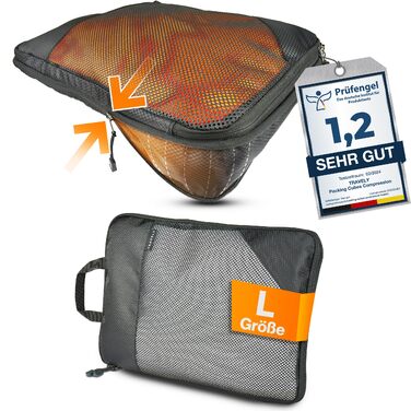 Набори для пакування TRAVELY - 8 шт. (включно з чохлом для взуття та мішком для білизни) - Органайзери для валізи/рюкзака - Набори для подорожей, компресійні мішки