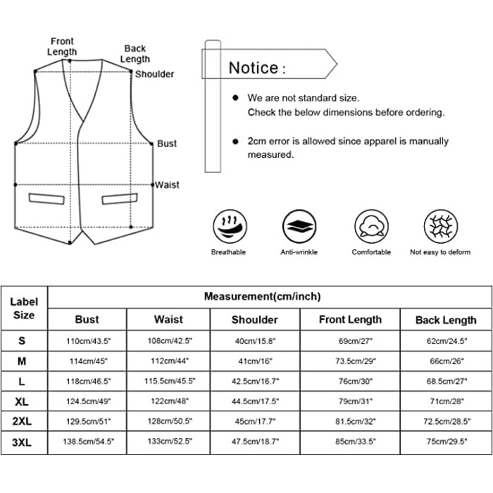 Самошийна краватка Alizeal з нагрудником та хустинкою, турецький стиль, колір - блакитний (3XL, срібло)