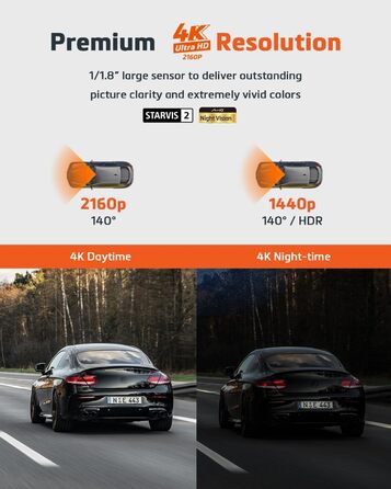 Відеореєстратор Mio MiVue 955W Pro 4K: GPS, Wi-Fi, STARVIS, HDR, Паркувальний режим, 3 роки гарантії