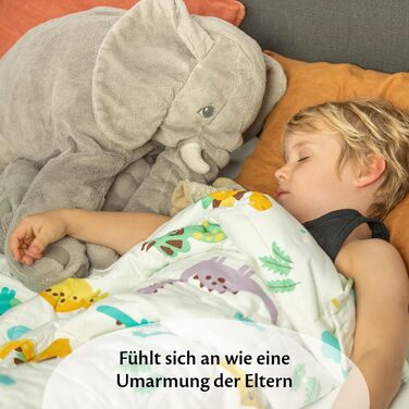 Ella Weighted Blanket for Kids - 2.4kg (90x120cm) - Anxiety & Stress Relief Therapy Blanket with Hypoallergenic Glass Beads & Cooling Cotton Cover - 15-25kg