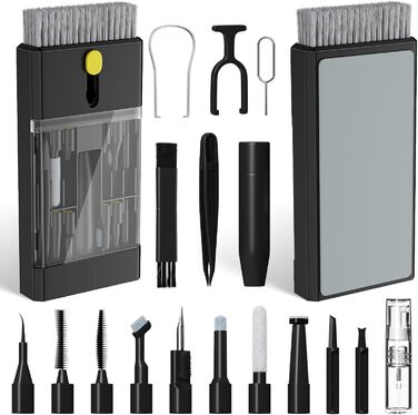 Набір для чищення гаджетів 22 в 1: клавіатура, навушники AirPods, камера, монітор, телефон, білий