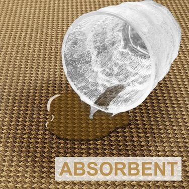 Килимок для дому LEKEEPGO 43x75 см, антиковзаючий, миючий, вбираючий, для внутрішнього використання (колір: світло-коричневий)