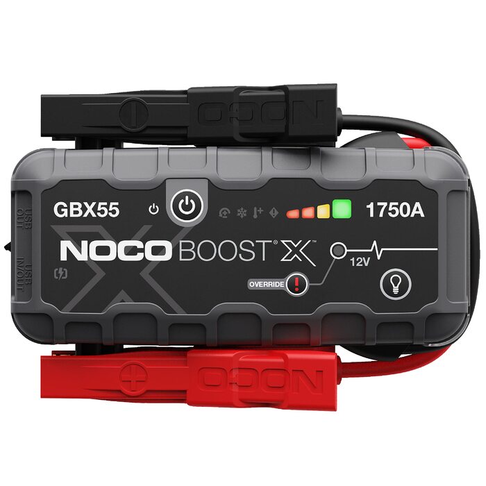 NOCO Boost X GBX55: Портативний пусковий пристрій Powerbank 1750A для автомобілів (бензин до 7.5L, дизель до 5.0L)