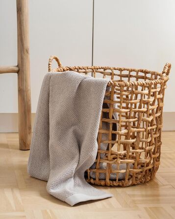Набір рушників для душу та рук herzbach home Spa Kollektion, 100% бавовна, 2 шт. (50x100 см), піщано-сірий