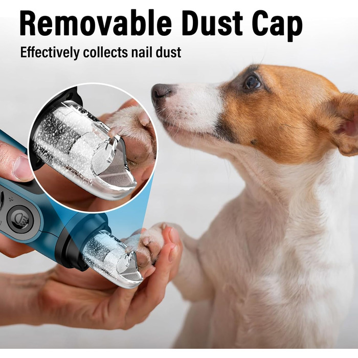 Шліфувальник кігтів для собак Casfuy Smarter Krallenschleifer – 6 режимів, LED-підсвітка, тихий, акумуляторний, для собак та котів