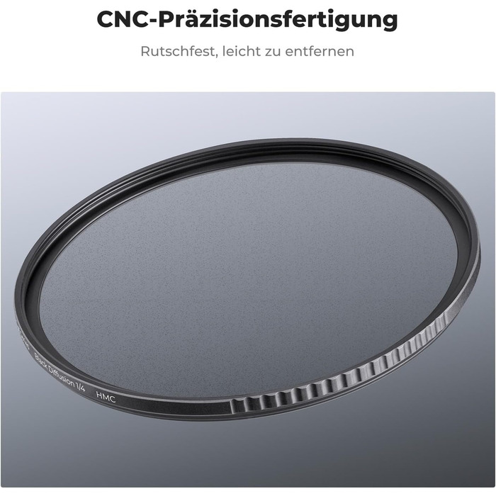 Фільтр K&F Concept 67mm Black Promist 1/4 з оптичного скла з багатошаровим нанопокриттям для відеозйомки/портретної фотографії (Nano-Klear)