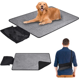 Водонепроникна килимок для собак та котів 95x65 см, складаний, для подорожей та дому