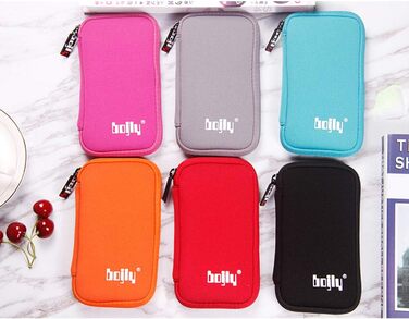 Водонепроникна сумка-органайзер для аксесуарів електроніки, 9 відділень для USB-накопичувачів, чорний, великий