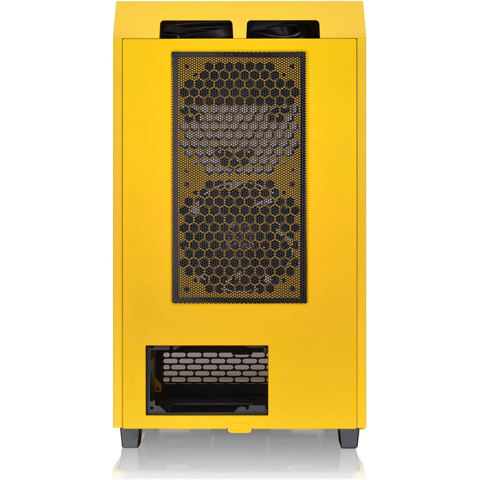Корпус Thermaltake The Tower 200 Turquoise Mini-ITX з вертикальним кріпленням, скло Temperd Glass, 2x CT140 вентилятори, підтримка AIO 280мм, для відеокарти до 380мм, корпус, білий