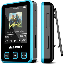 MP3 плеєр Bluetooth 5.3 зі спортивним кліпом та браслетом, 1.77