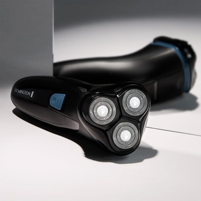 Електричний роторний стайлер Remington R1 для чоловіків (сухе гоління, тример, USB-C, гнучкі леза)