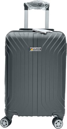 Чемодан Ribelli Handgepäck, 70 л, середній, з жорстким корпусом, з 4 колесами, з TSA-замком, телескопічна ручка, набір L-XL-XXL (02066-чорний, L (50л))