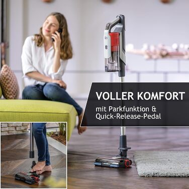 Бездротовий акумуляторний пилосос Hoover HF9 I Безсумнівна потужність та автономність до 60 хвилин I Підходить для всіх типів підлоги з LED-підсвічуванням та антизаплутувальною насадкою I 1 акумулятор