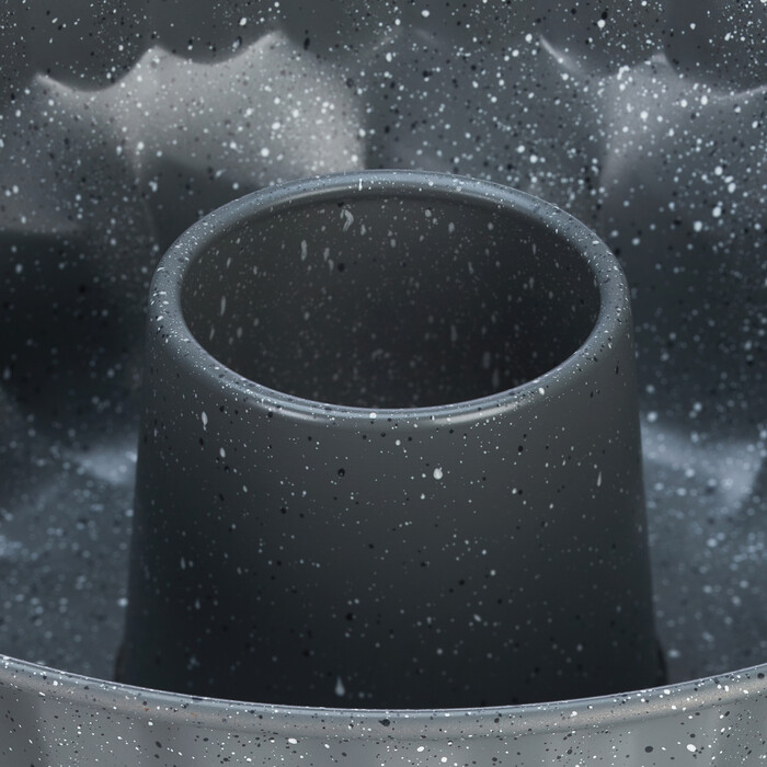 Relaxdays Bundt cake pan, speckled grey
