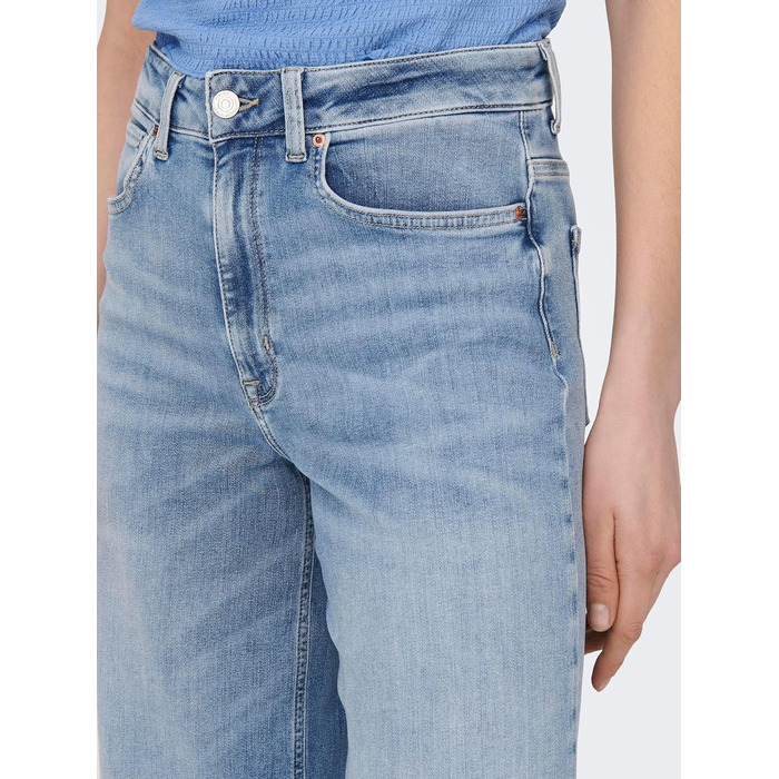Джинси жіночі Only Madison з широкими штанинами, висока талія, світло-блакитний денім, розмір S/30L