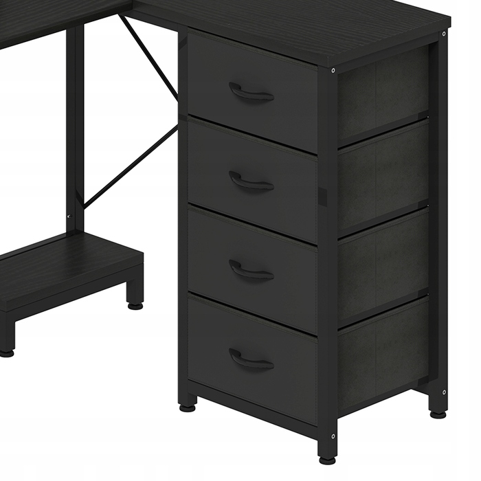 Письмовий стіл Balconera, 130 x 100 x 89 см, чорний