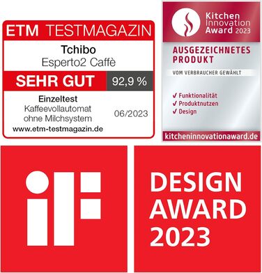 Кавомашина Tchibo Esperto2 для кави та еспресо, титанова, 2 чашки, набір кави у подарунок
