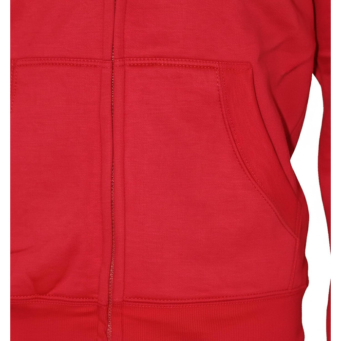 Світшот ROCK-IT з капюшоном Slim Fit для чоловіків, теплий худі на блискавці, ровненький, з флісовою підкладкою, [S-3XL], чорний, червоний, зелений, темно-синій, темно-сірий, сірий (XXL, червоний)