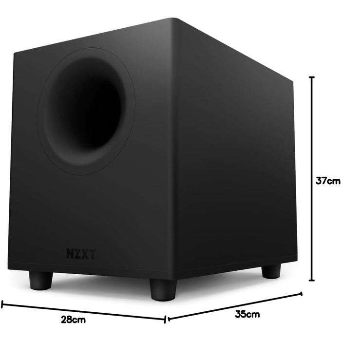 NZXT Relay – Комп'ютерні колонки для ігор, 80 Вт, Full-Range звук, чорний