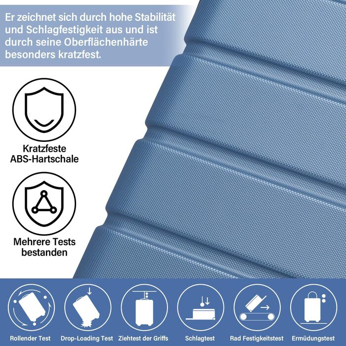 Набір валіз COOLIFE 3 в 1: Жовто-чорний дорожній набір з TSA-замком та телескопічним ручками | Rollkoffer