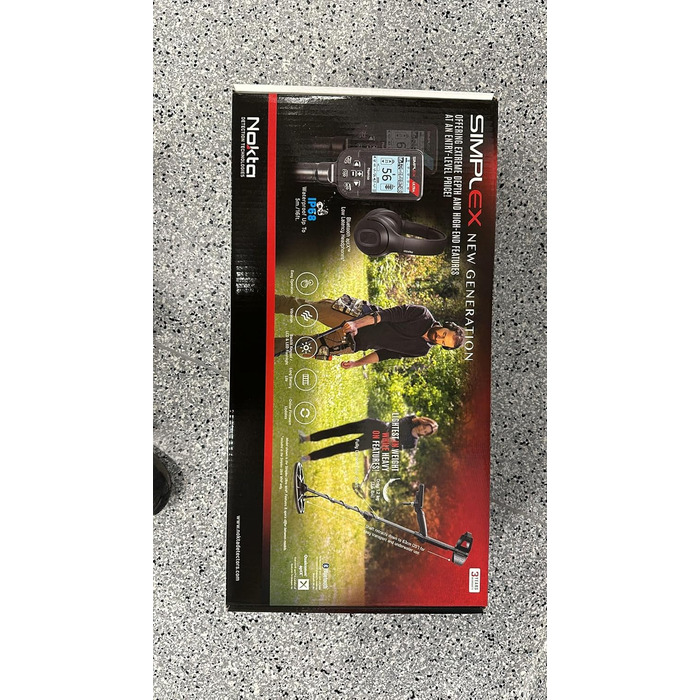 Металошукач Nokta Simplex BT (Bluetooth) водонепроникний, чорний, з котушкою 28 см