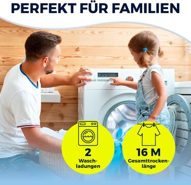 Складаний сушильник для білизни EASYmaxx з 3 рівнями, чорний/білий | Ефективне сушіння, компактний та мобільний