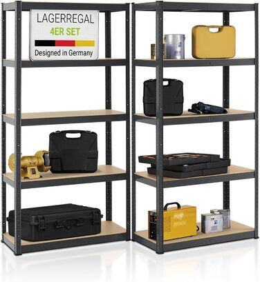 Juskys Basic X Heavy-Duty Shelving Unit
