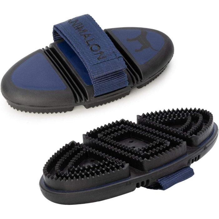 Штригучка для собак Kurzhaar Animalon | Штригучка для собак з короткою шерстю | Інноваційна щітка для собак для щадного догляду за шерстю (Блакитна)