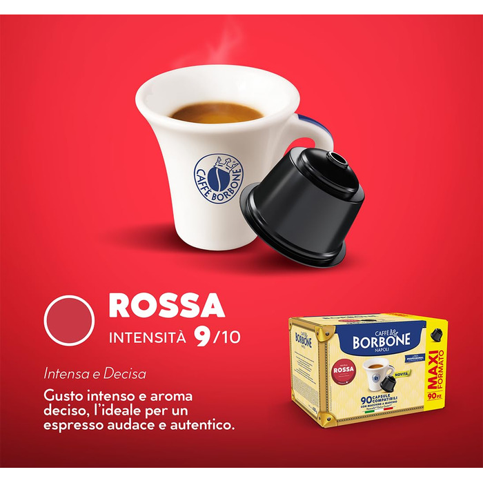 Кава Caffè Borbone Rote Mischung в капсулах для Dolce Gusto, 90 шт
