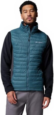 Жилет Columbia Powder Pass чоловічий пуховий XL, Everblue, Hai