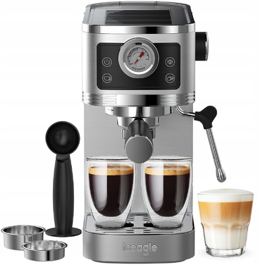 Кавомашина Iceagle Espresso CM1660B, італійський насос 20 бар, з капучинатором