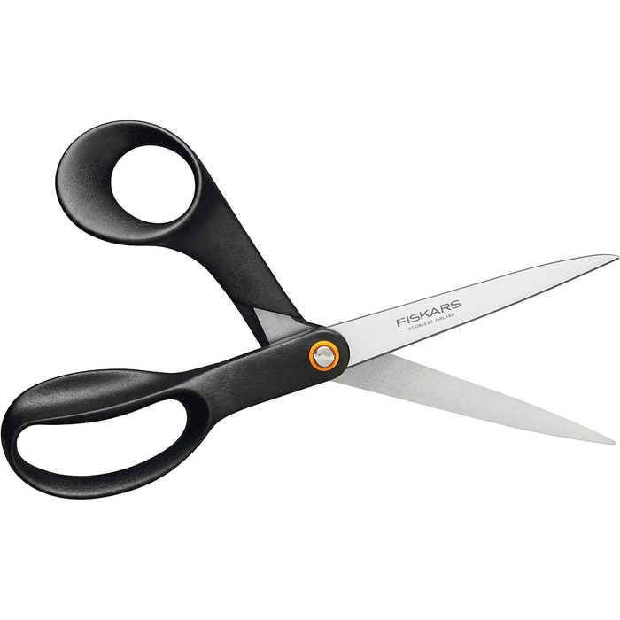 Універсальні ножиці Fiskars Functional Form 21 см, сталь/пластик, чорні