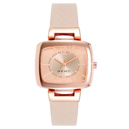 Жіночий наручний годинник Nine West з ремінцем (Blush Pink/Rose Gold)