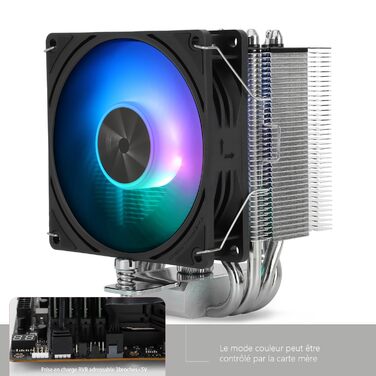 Thermalright Assassin X 90 SE ARGB: Кулер для CPU з 4 тепловими трубками, 92 мм вентилятор, технологія AGHP 4th, сумісний з AMD AM4/AM5/Intel 1700/1150/1151/1200