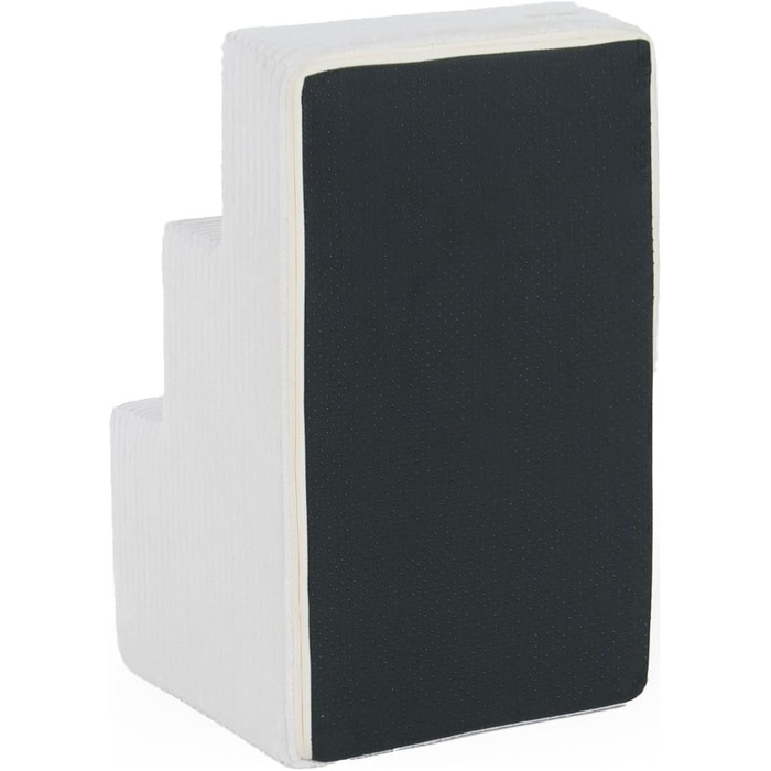 Сходинки для собак Velinda: 3 сходинки, підійдуть і для котів. Допомога у підйомі для домашніх тварин. Зроблені з пінопласту, колір: кремовий (Cord)