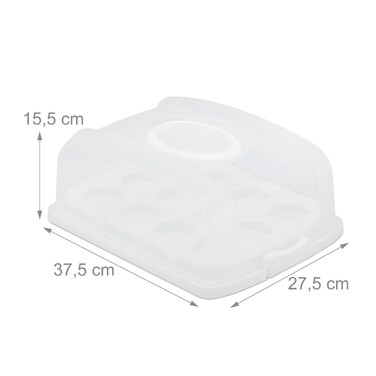 Relaxdays Rectangular Cake Box