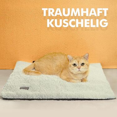 Самогріюча лежанка для котів на підвіконня, м'яка та нековзна, 90 x 28 см (Бежевий)