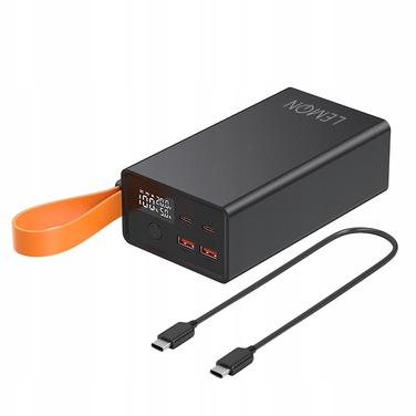 Повербанк LEMON 50000 mAh, чорний