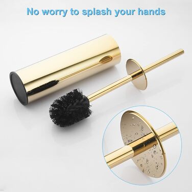 BGL 304 Stainless Steel Toilet Brush Holder (Gold Finish)