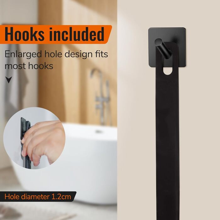 Силіконовий скребок для тіла під душ з довгим руків'ям, двостороння дзеркальна щітка для душу для скрабу та масажу, створює багато піни, скребок для спини з довгим руків'ям для чоловіків (Елегантний чорний)