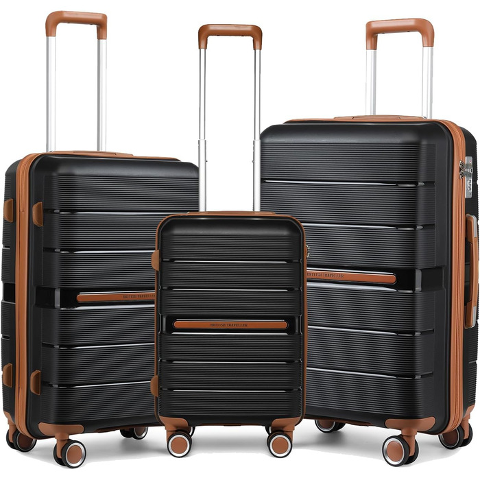 Чемодан British Traveller середнього розміру з TSA-замком, 66 x 43.3 x 28.5 см, з поліпропілену, ручна поклажа