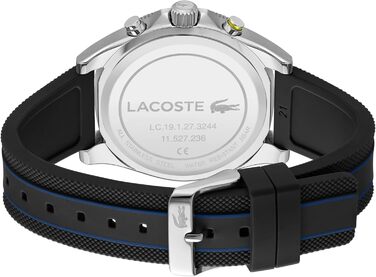 Годинник чоловічий Lacoste Chronograph Mainsail Quartz синій на силіконовому ремінці