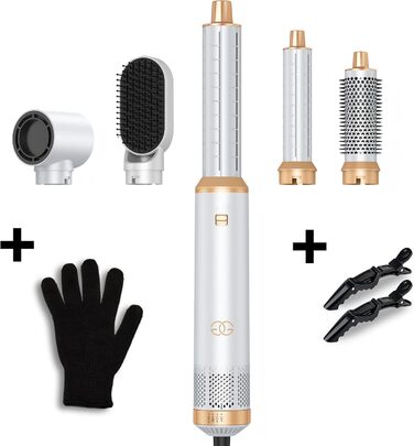 Набір для укладки волосся Golden Goods Airstyler 5-в-1: фен-щітка, плойка, стайлер для об'єму, випрямлення та завивки