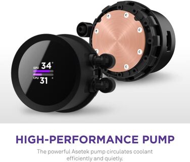 NZXT Kraken 240 – Рідинне охолодження CPU з LCD-дисплеєм – Білий (2023)