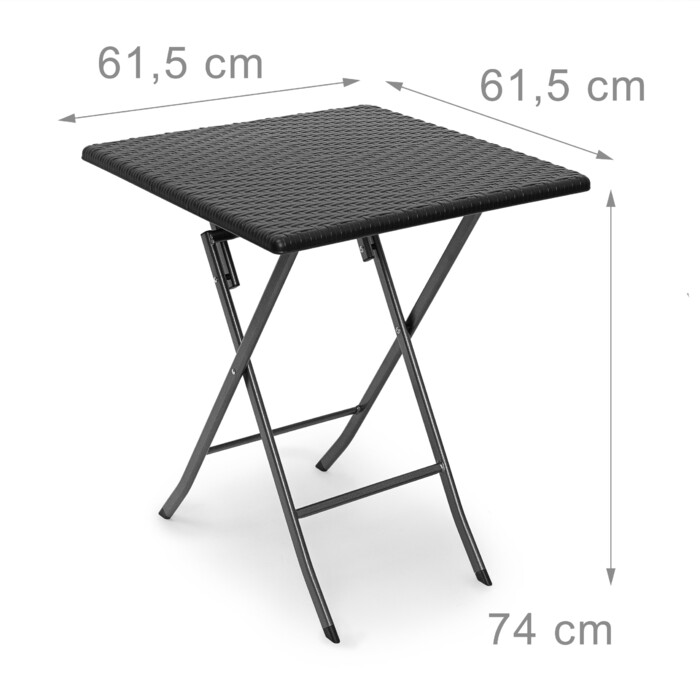 Relaxdays Folding Garden Table BASTIAN