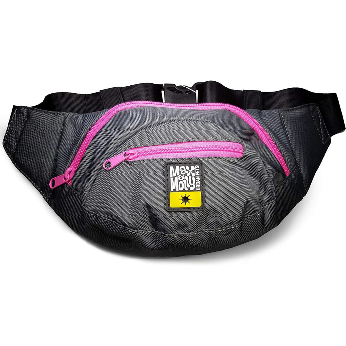 Сумка для тренування собак Max & Molly з відділеннями для ласощів, іграшок та аксесуарів, з дозатором для пакетів для екскрементів, регульованого розміру, блакитна