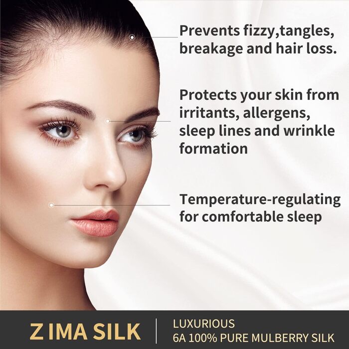 ZIMASILK 25 Momme 100% Mulberry Silk Pillowcase, for Hair and Skin, Both Sides, 900 Thread Count, Natural Silk, Hidden Zipper, 1 Gift Box (Light Blue, 20 x 30 inches)