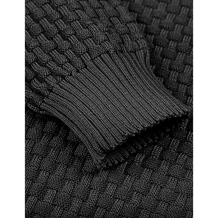 Пуловер чоловічий TARAINYA з капюшоном, теплий светр з довгим рукавом, чорний, XL