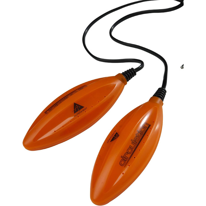 Alpenheat Unisex Circulation UV 12v Shoe Dryer, Orange, One Size EU