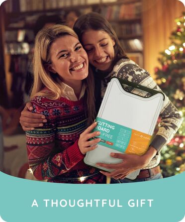 Набір з 3 дерев'яних обрізних дощок для кухні, чорного кольору, 40.6 x 25.4 см, з канавками для соку, придатні для миття в посудомийній машині